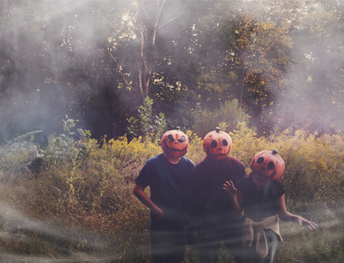 Pumpkin Head Pop-Up Sessions in Bucks County | Fun & Spooky Family Portraits