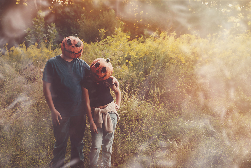 Pumpkin Head photoshoot at Styer's Orchard in Langhorne, PA