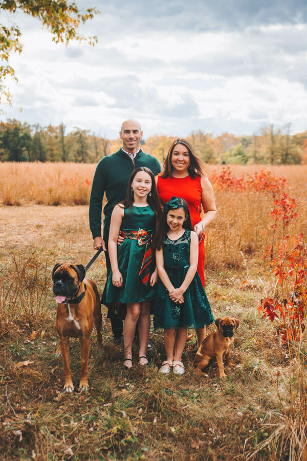 Bucks County family photography session during fall