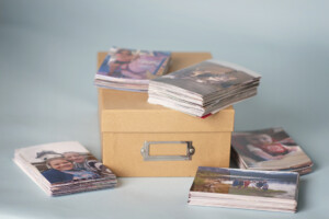stacks of 4x6 prints