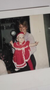 Mom and child in the 1980s