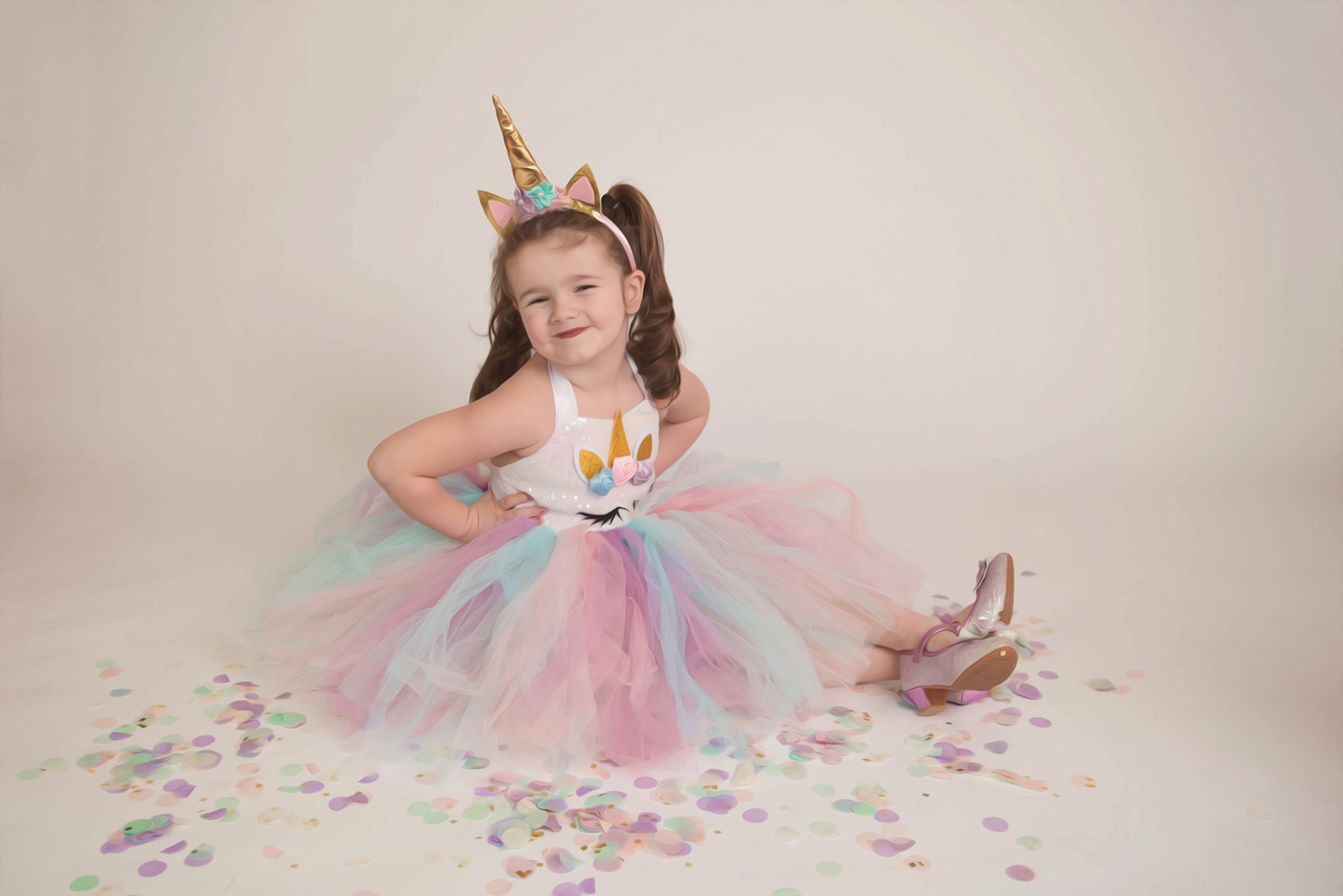 girl in unicorn outfit