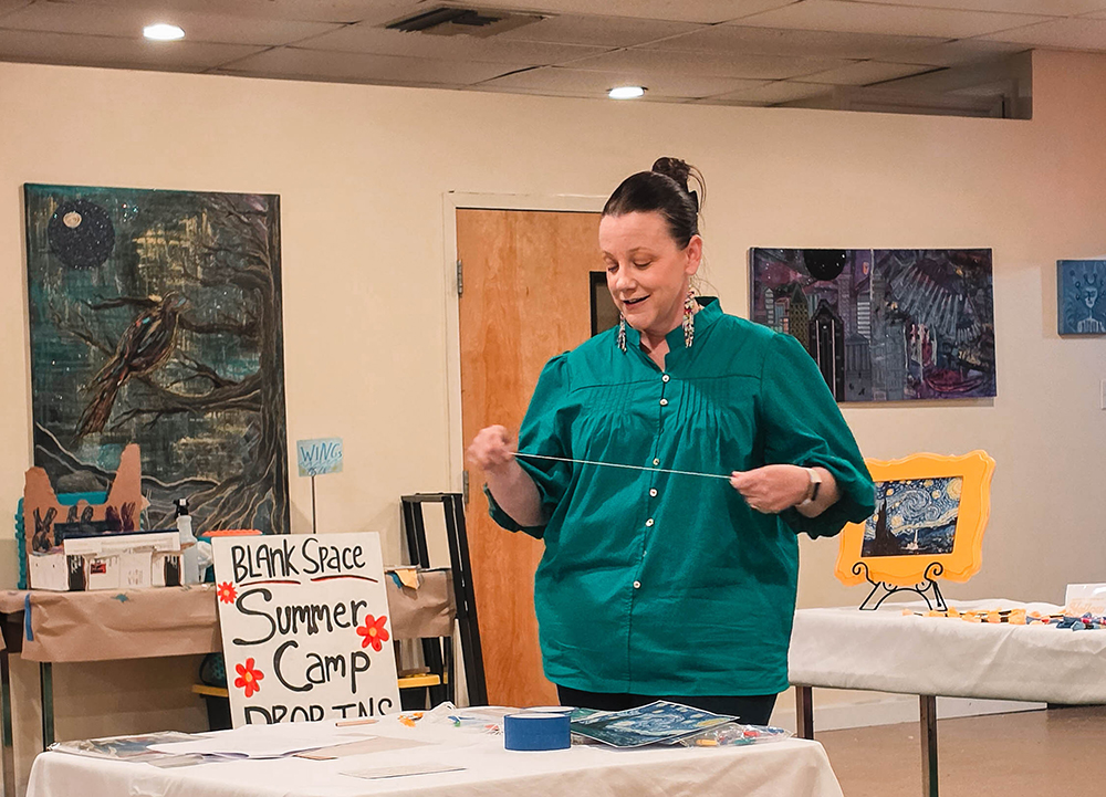 Photo Embroidery Class taught at Blank Space Community Center in Yardley