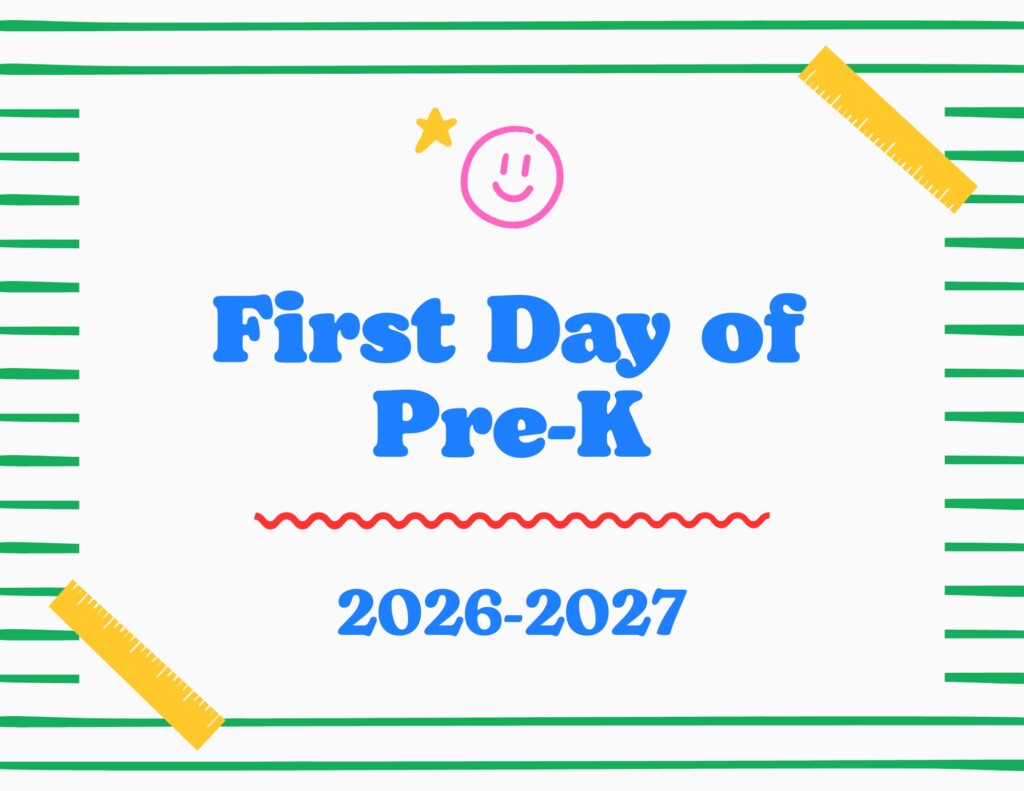 FREE printable First Day of School Signs (2026–2027)