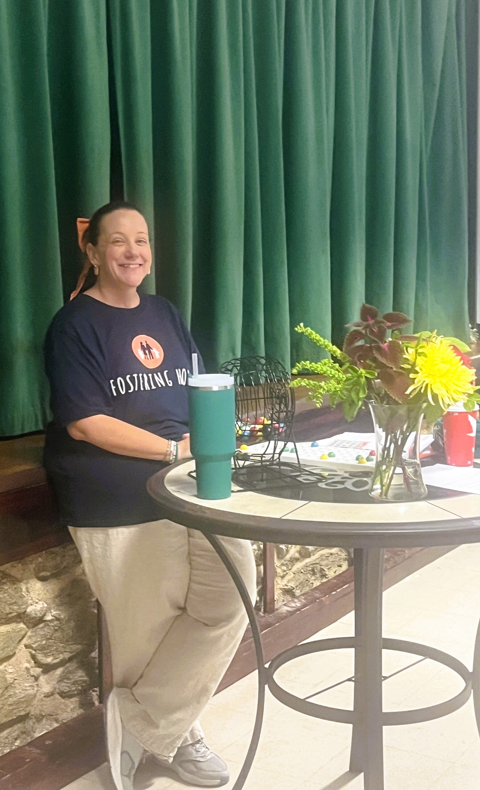 Tiff is volunteering at the Philly-NE Bingo fundraiser.